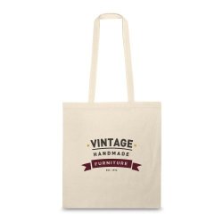 cotton tote bag with long handle